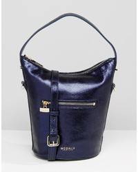 Женская темно-синяя кожаная сумка от Modalu