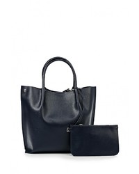 Женская темно-синяя кожаная сумка от Moronero