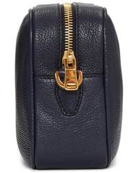 Женская темно-синяя кожаная сумка от Miu Miu