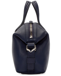 Женская темно-синяя кожаная сумка от Givenchy