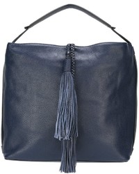 Женская темно-синяя кожаная сумка от Rebecca Minkoff