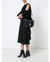 Женская темно-синяя кожаная сумка от Altuzarra