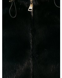 Темно-синяя короткая шуба от Blancha