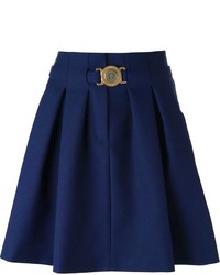 Темно-синяя короткая юбка-солнце от Kenzo