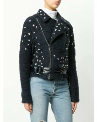 Женская темно-синяя косуха с украшением от Aviu