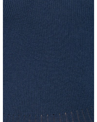 Темно-синяя кружевная блузка от Oscar de la Renta