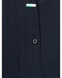 Женская темно-синяя кружевная рубашка от Diesel