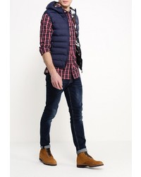 Мужская темно-синяя куртка без рукавов от JDL Star