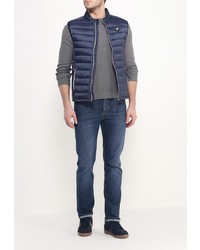 Мужская темно-синяя куртка без рукавов от Tom Tailor