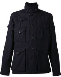 Мужская темно-синяя куртка в стиле милитари от Engineered Garments