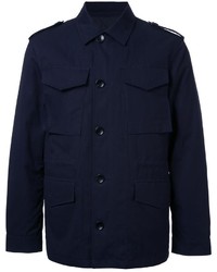 Мужская темно-синяя куртка в стиле милитари от Kent & Curwen