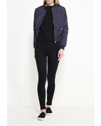 Женская темно-синяя куртка-пуховик от Ad Lib