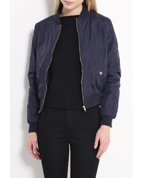 Женская темно-синяя куртка-пуховик от Ad Lib