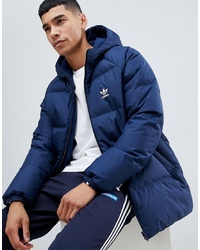 Мужская темно-синяя куртка-пуховик от adidas Originals