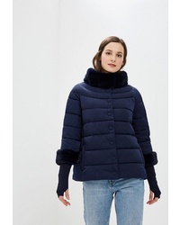 Женская темно-синяя куртка-пуховик от adL