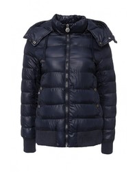 Женская темно-синяя куртка-пуховик от Adrixx