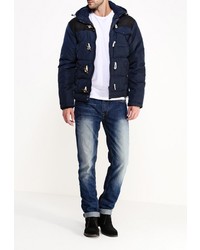 Мужская темно-синяя куртка-пуховик от Alcott