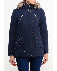 Женская темно-синяя куртка-пуховик от Alcott