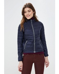 Женская темно-синяя куртка-пуховик от Alcott