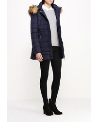 Женская темно-синяя куртка-пуховик от B.Style