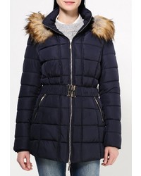 Женская темно-синяя куртка-пуховик от B.Style