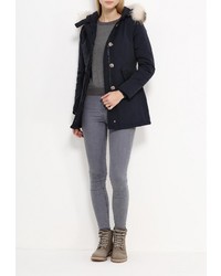 Женская темно-синяя куртка-пуховик от B.Style