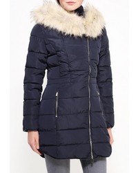 Женская темно-синяя куртка-пуховик от B.Style