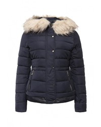 Женская темно-синяя куртка-пуховик от B.Style