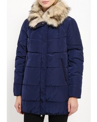 Женская темно-синяя куртка-пуховик от B.Style