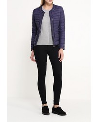 Женская темно-синяя куртка-пуховик от B.Style