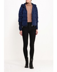 Женская темно-синяя куртка-пуховик от B.Style