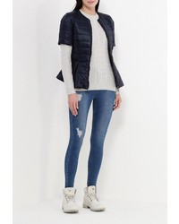 Женская темно-синяя куртка-пуховик от Baon