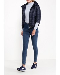 Женская темно-синяя куртка-пуховик от Baon