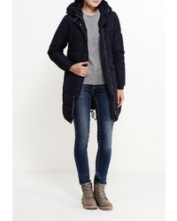 Женская темно-синяя куртка-пуховик от Baon