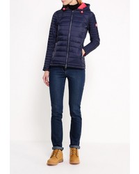 Женская темно-синяя куртка-пуховик от Barbour