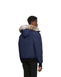 Мужская темно-синяя куртка-пуховик от Canada Goose