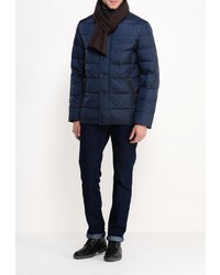 Мужская темно-синяя куртка-пуховик от Clasna