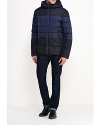 Мужская темно-синяя куртка-пуховик от Clasna