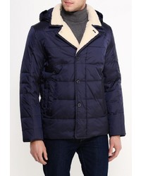 Мужская темно-синяя куртка-пуховик от Clasna