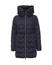 Женская темно-синяя куртка-пуховик от Clasna