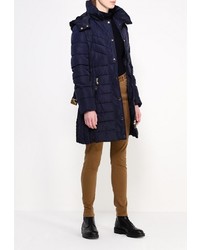 Женская темно-синяя куртка-пуховик от Design