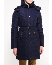 Женская темно-синяя куртка-пуховик от Design