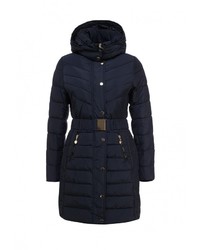 Женская темно-синяя куртка-пуховик от Design