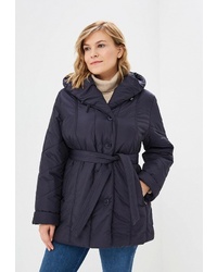 Женская темно-синяя куртка-пуховик от Dixi-Coat
