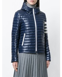 Женская темно-синяя куртка-пуховик от Thom Browne