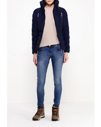 Женская темно-синяя куртка-пуховик от Ellesse