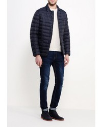 Мужская темно-синяя куртка-пуховик от Geox