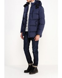 Мужская темно-синяя куртка-пуховик от Geox