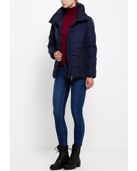 Женская темно-синяя куртка-пуховик от Geox