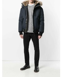 Мужская темно-синяя куртка-пуховик от Mackage